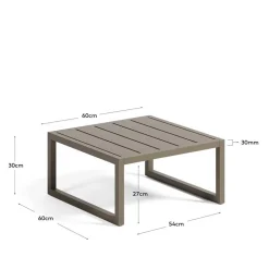 Couchtisch Aluminium Blanca