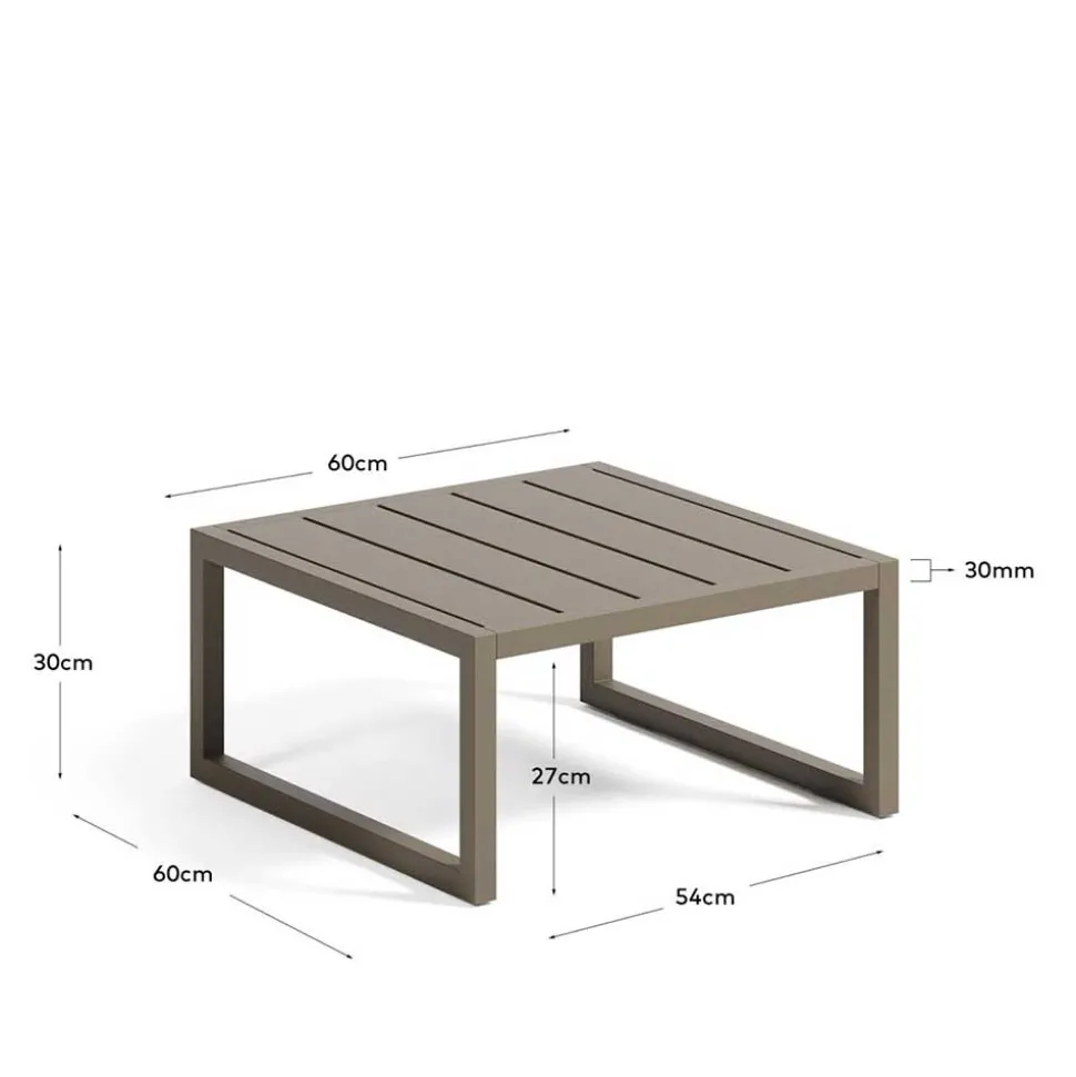 Couchtisch Aluminium Blanca