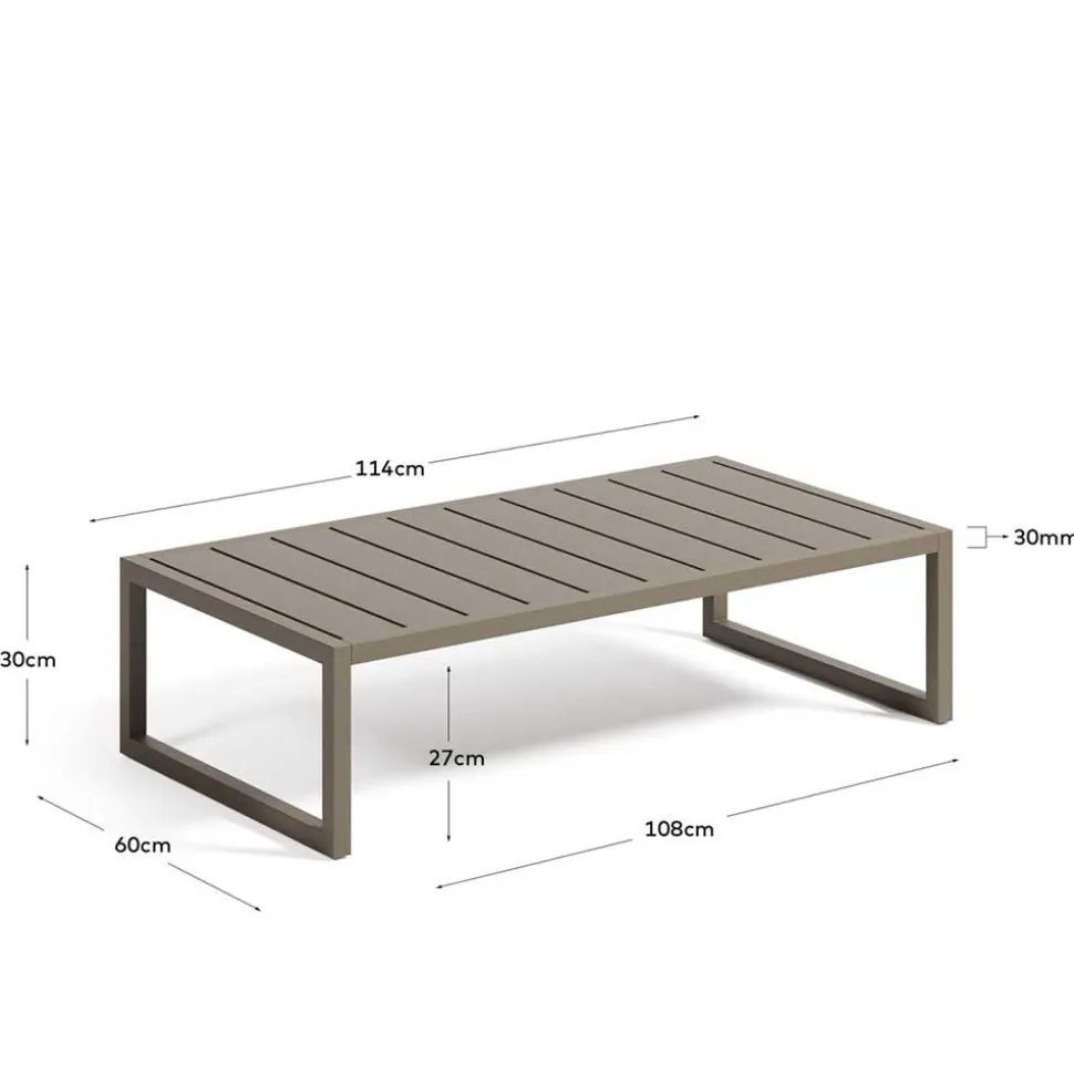 Couchtisch Aluminium Blanca