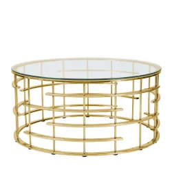 Couchtisch Glas Metall Nacional