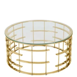 Couchtisch Glas Metall Nacional