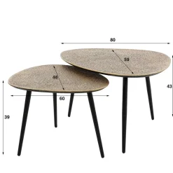 Couchtisch Set Gabela