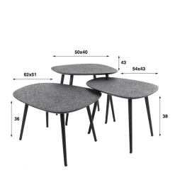 Couchtisch Set Vallona