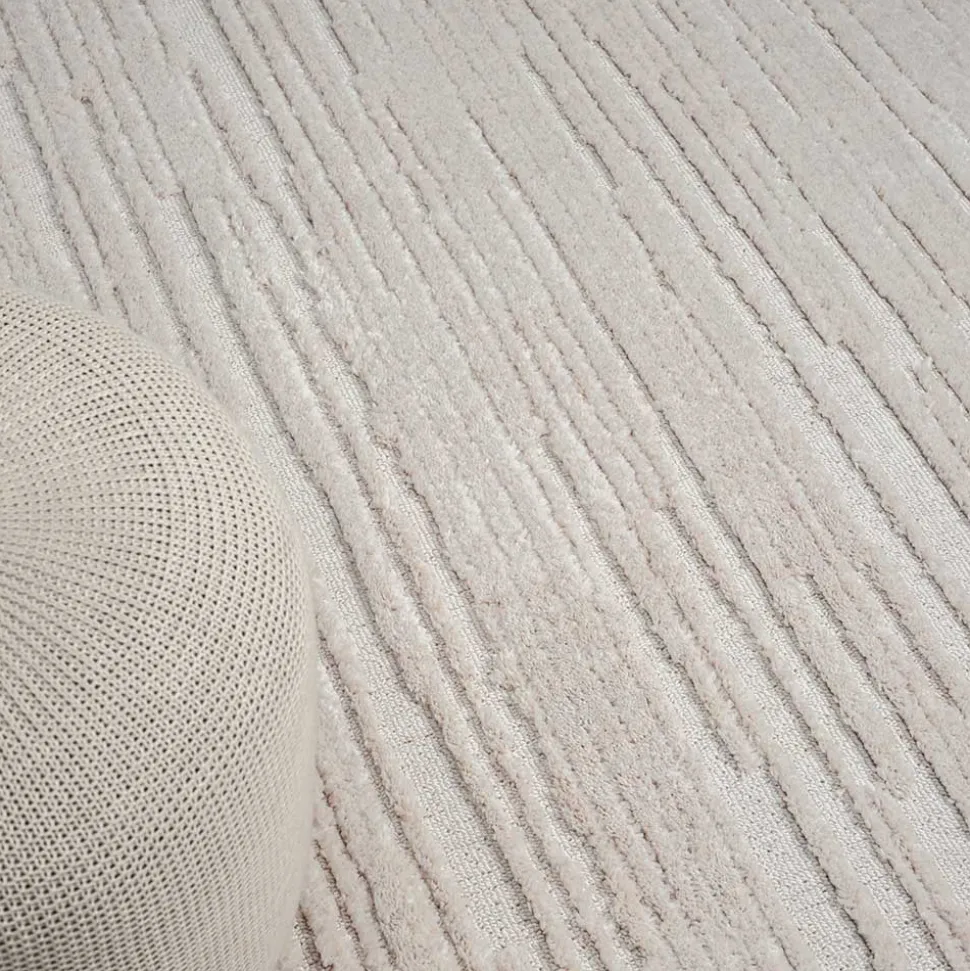Cremeweißer Teppich Yemla
