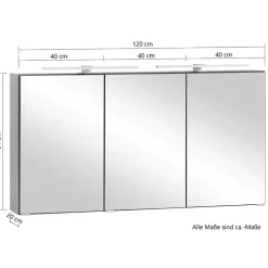 3D Spiegelschrank Bad Pegruan