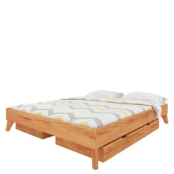 Dachschrägen Holzbett Stenov