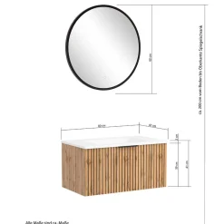 Design Badezimmermöbel Set Cadama