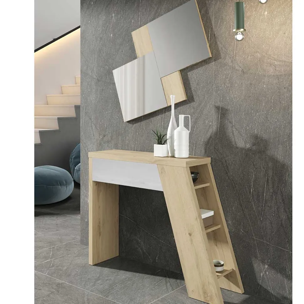 Design Konsolentisch und Wandspiegel Otimun