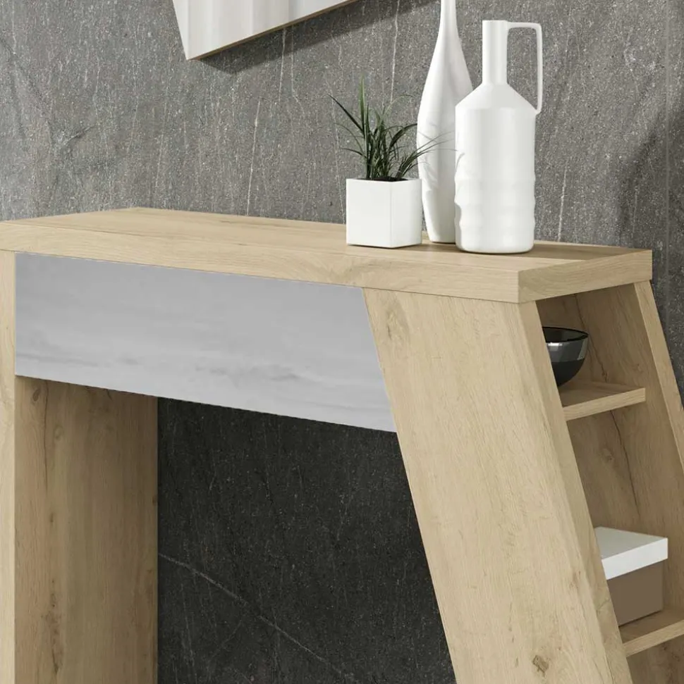 Design Konsolentisch und Wandspiegel Otimun