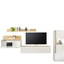 Design Wohnwand mit Schreibtisch Rascian