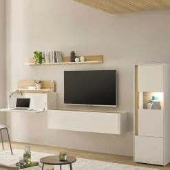 Design Wohnwand mit Schreibtisch Rascian
