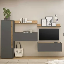 Design Wohnwand mit Schreibtisch Uzniana