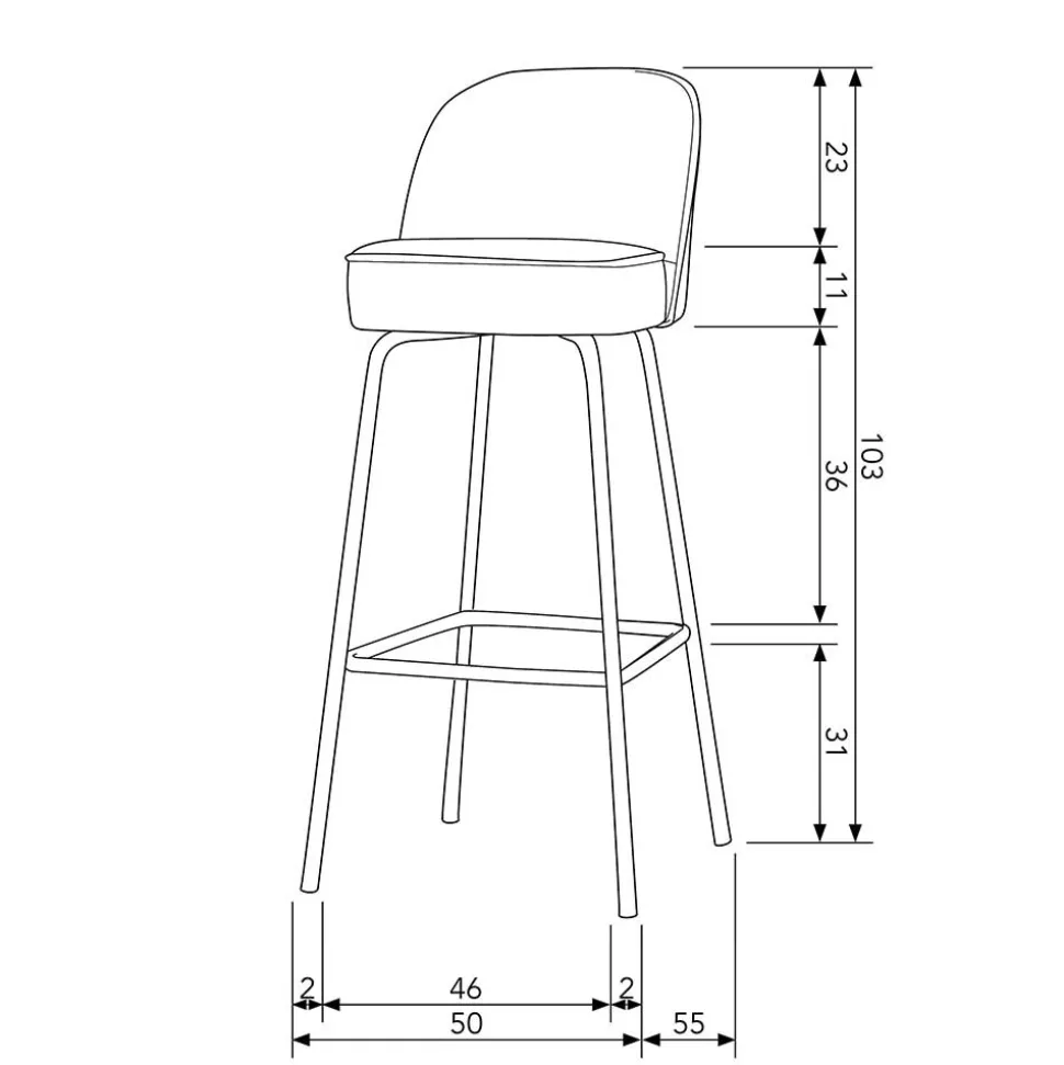 Designbarhocker Gifion