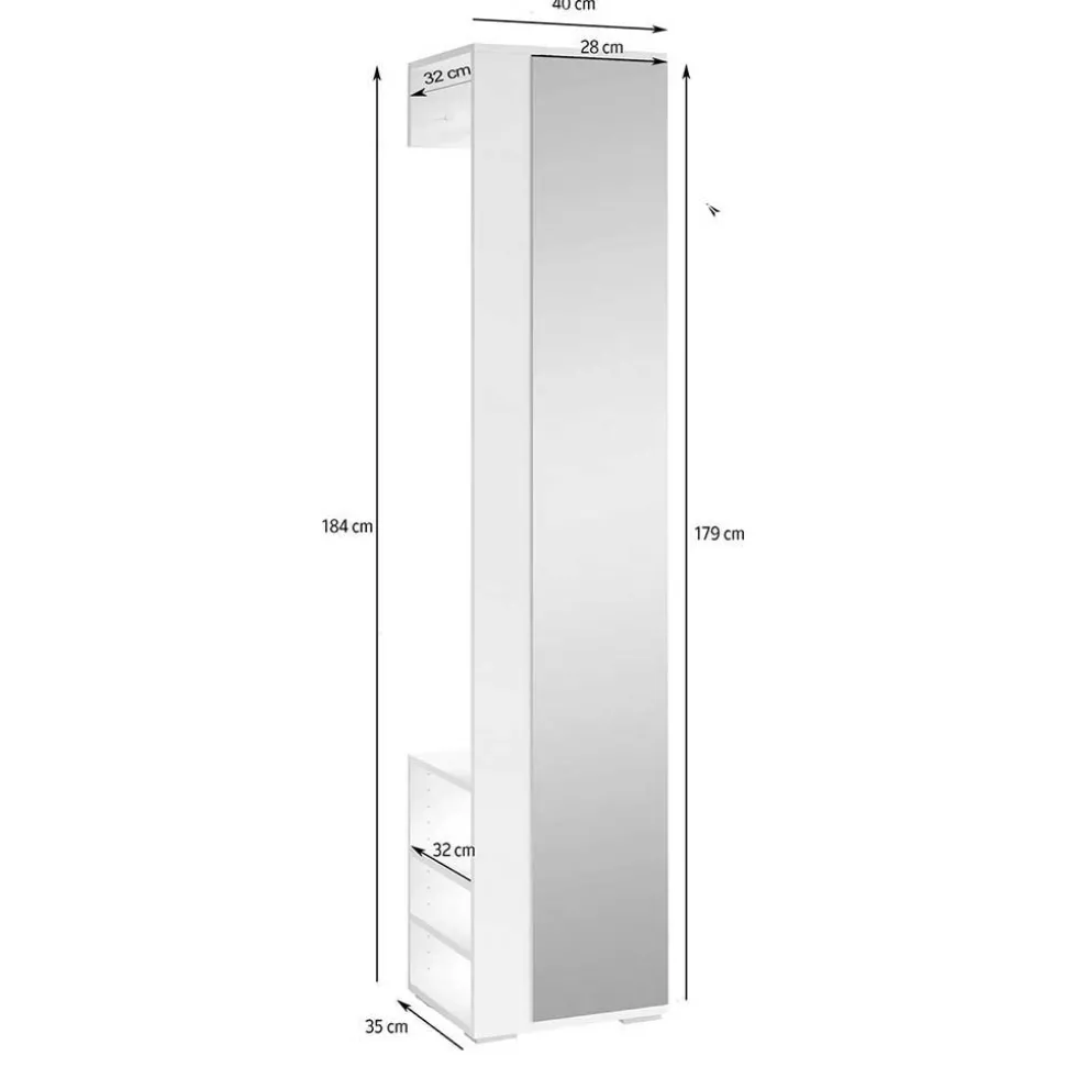 Dielen Garderobe Nemphia