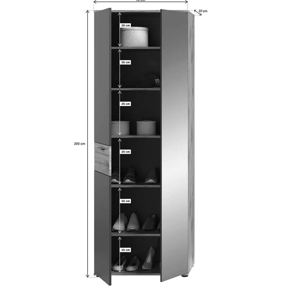 Dielenkleiderschrank Onlio