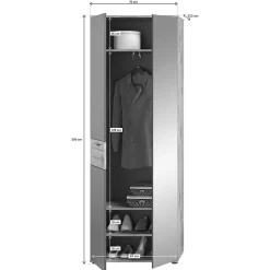Dielenkleiderschrank Onlio