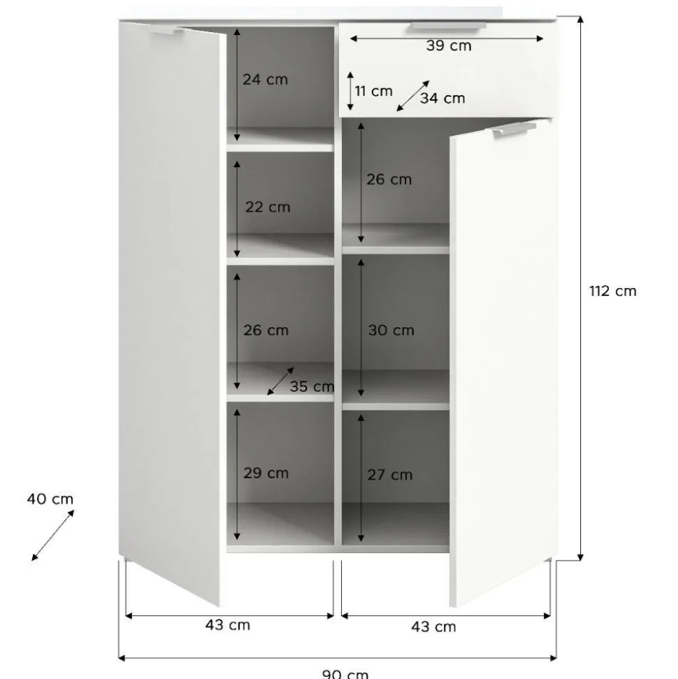 Dielenschrank Zykla