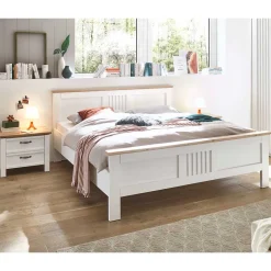 Doppel Bett mit Konsolen Drienna