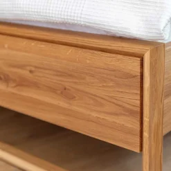 Doppelbett Eiche geölt Kojas