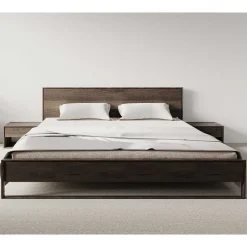 Doppelbett Eiche Rauchfarben Azenta