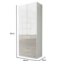 Drehtürenkleiderschrank Xarina