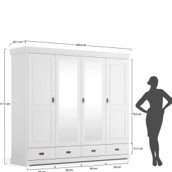 Drehtürenschrank Aluko