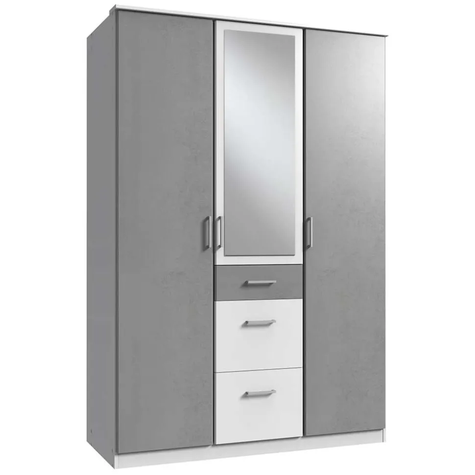 Drehtürenschrank mit Spiegel Lentina