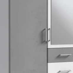 Drehtürenschrank mit Spiegel Lentina