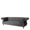 Dreisitzer Couch Anthrazit Romina