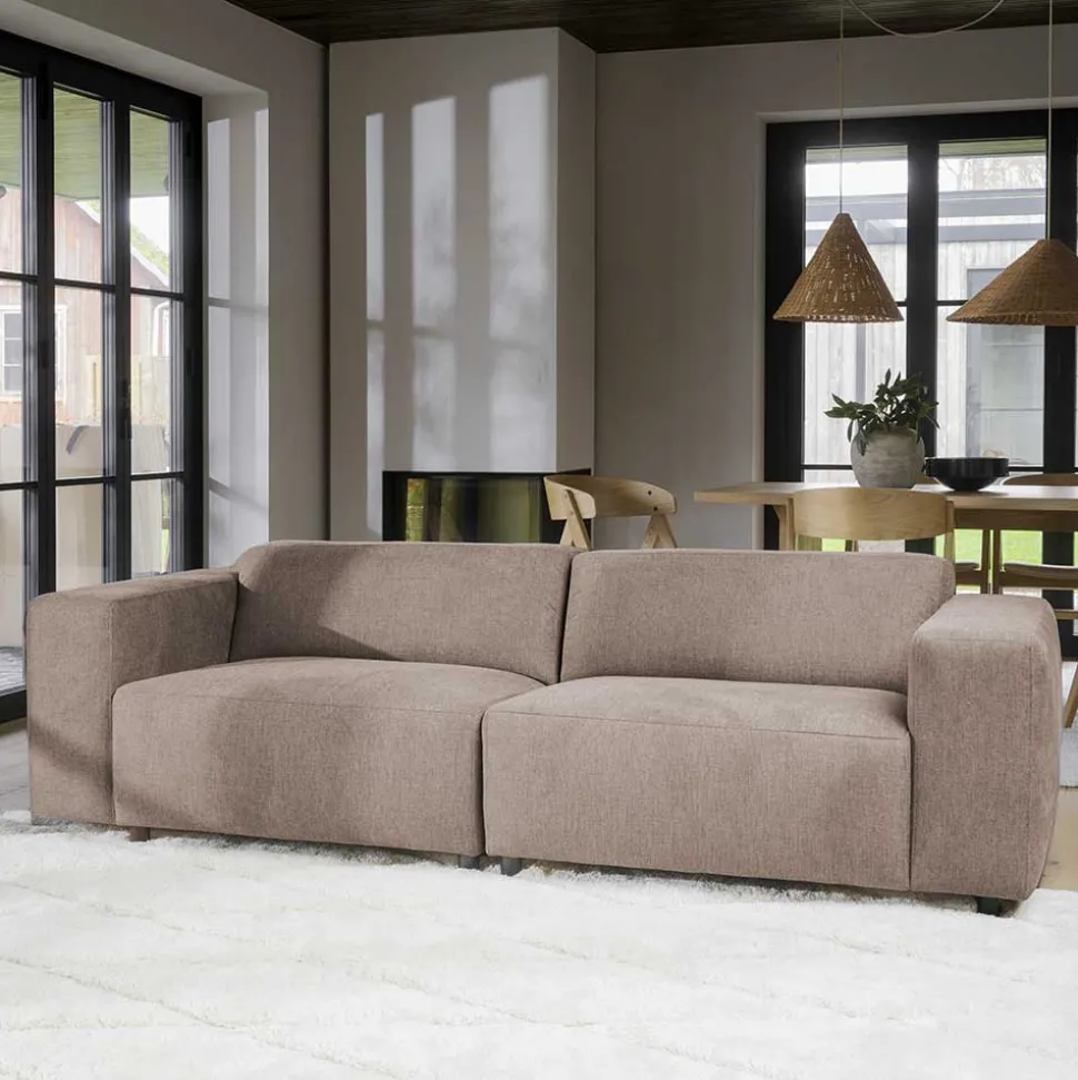 Dreisitzer Couch Beige Manaos