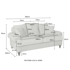Dreisitzer Couch Mallorca