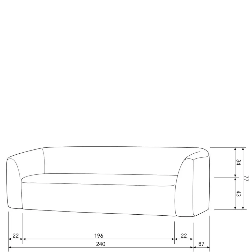 Dreisitzer Couch Xenata