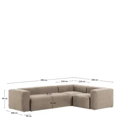 Dreisitzer Ecksofa Slobozia