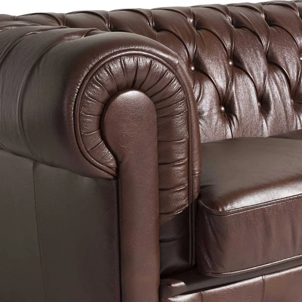 Dreisitzer Ledercouch Leandra