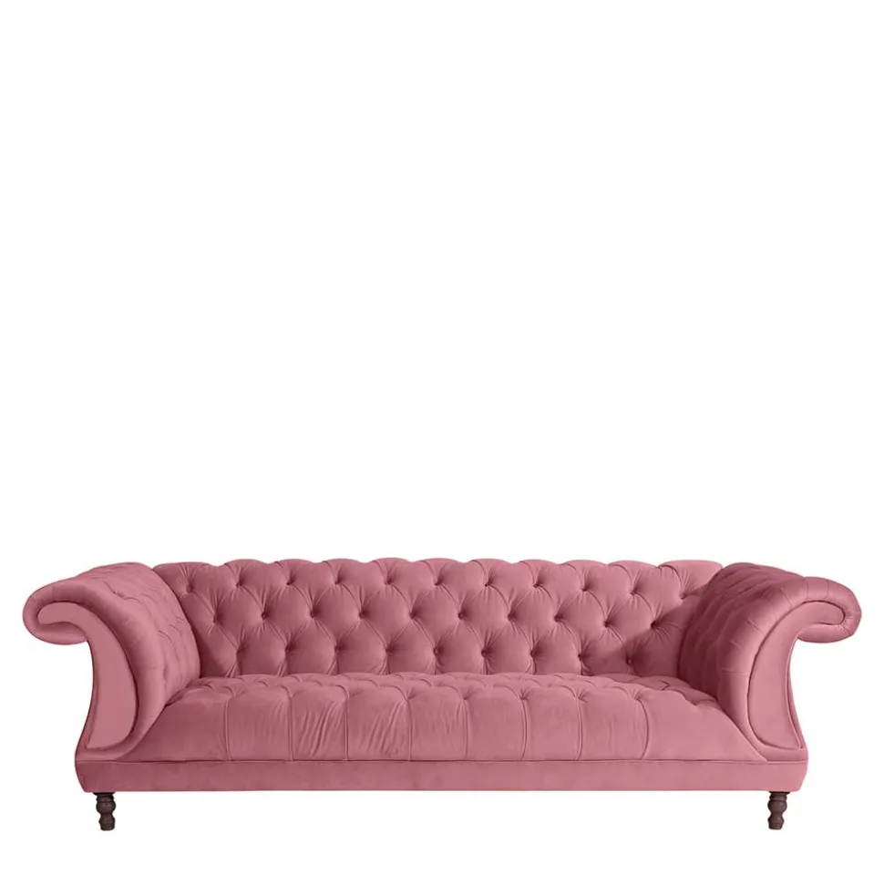 Dreisitzer rosa Barock Lisbon