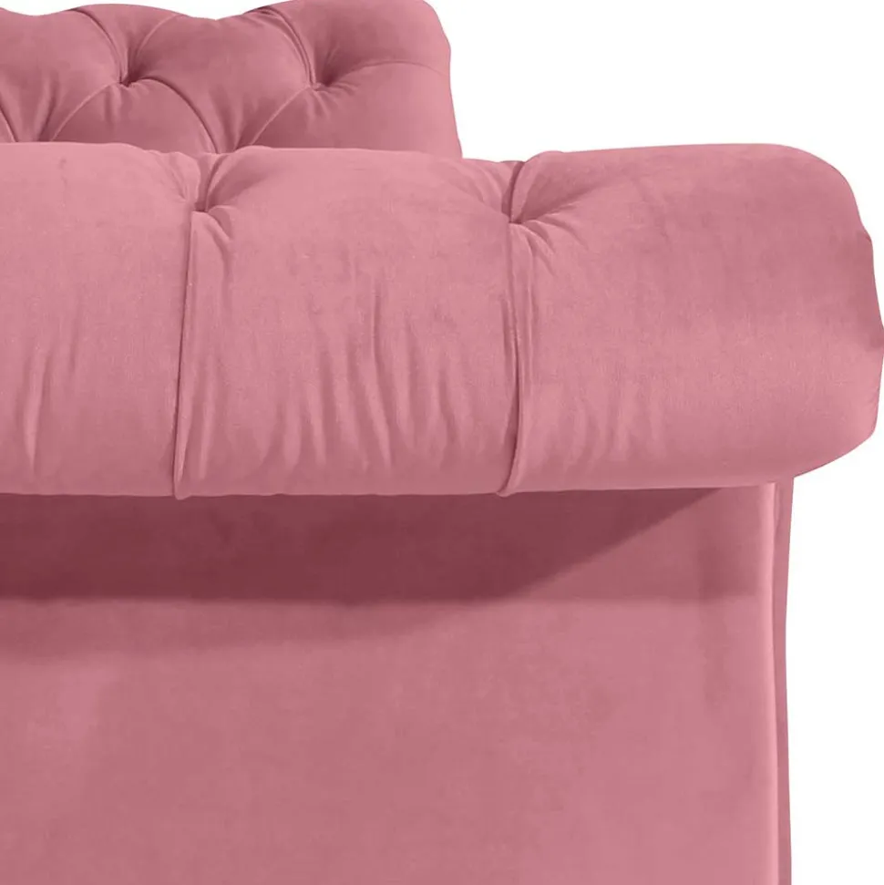 Dreisitzer rosa Barock Lisbon