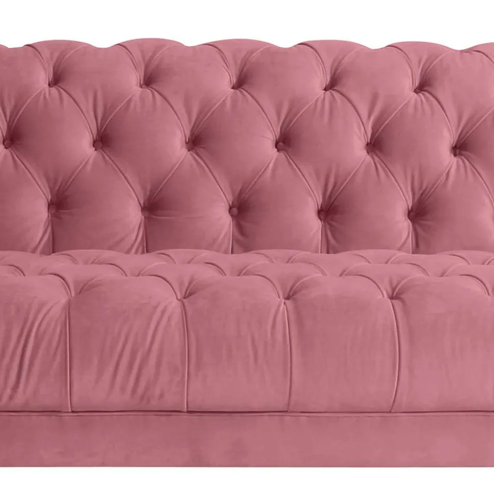 Dreisitzer rosa Barock Lisbon