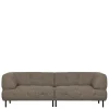 Dunkelbraun meliertes Sofa Chimi