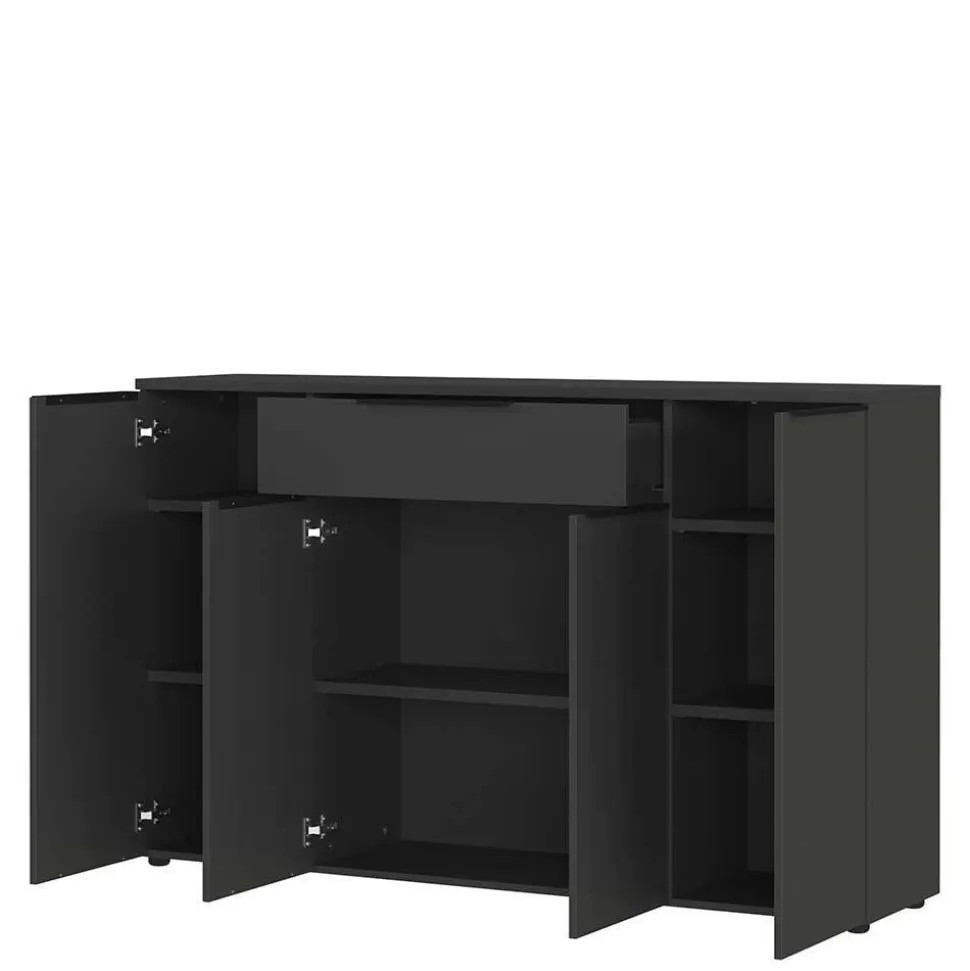 Dunkelgraues Büromöbelset Abby