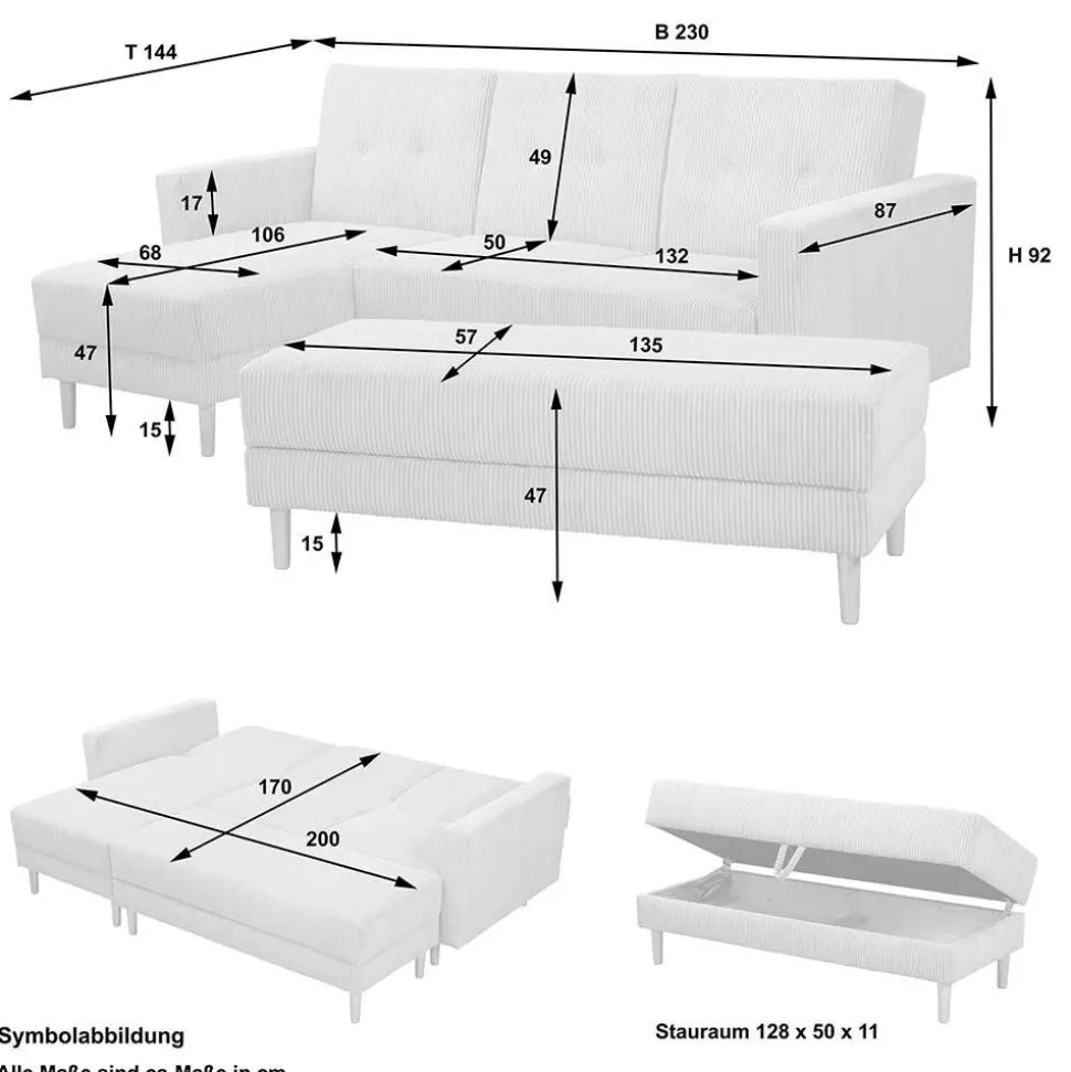 Eckbettsofa Bitania