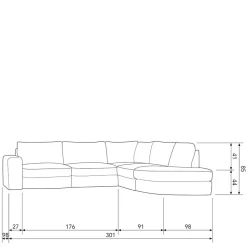 Ecksofa Beige Pilamonia
