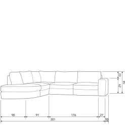 Ecksofa Beige Pilamonia
