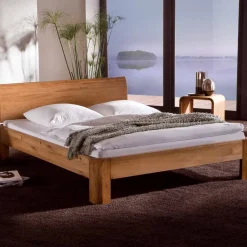 Eiche Massivholz Bett Amina