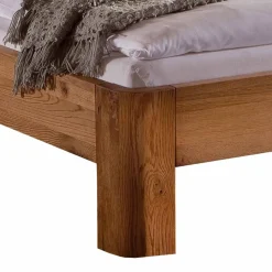 Eiche Massivholz Bett Amina