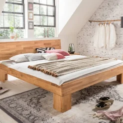 Eiche Massivholz Bettgestell Coplin
