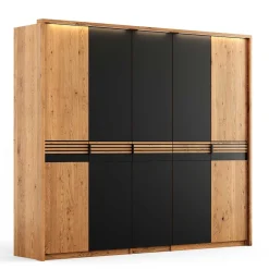 Eiche Massivholzkleiderschrank Bibliana