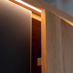 Eiche Massivholzkleiderschrank Bibliana