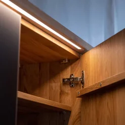 Eiche Massivholzkleiderschrank Bibliana