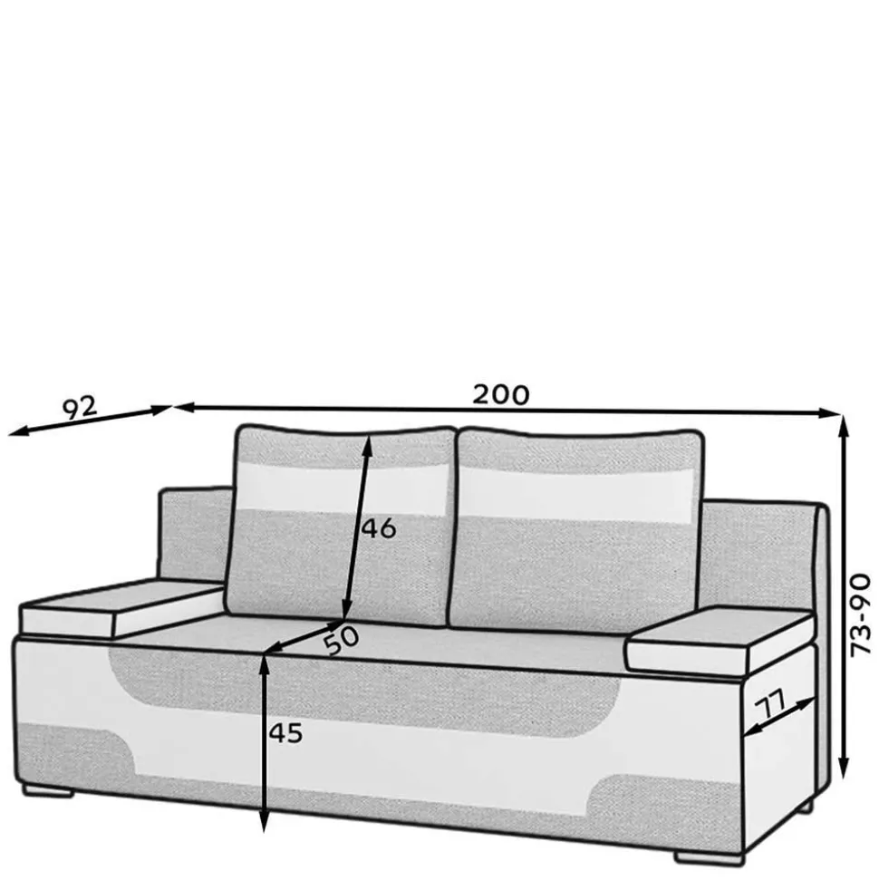 2er Sofa Basilca