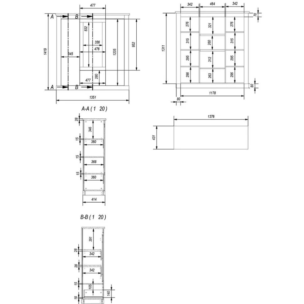 Esszimmer Highboard Cellossa